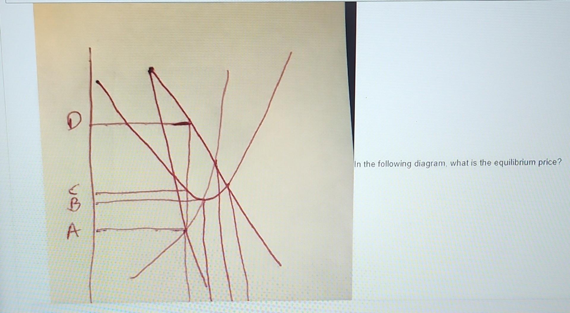 Solved In The Following Diagram, What Is The Equilibrium | Chegg.com