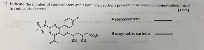 Solved Determine The Number Of Stereocenters In The Below Chegg Com