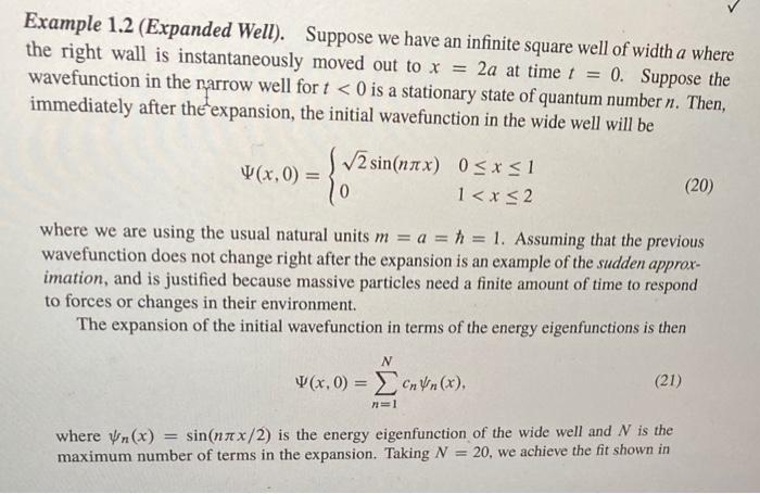 Solved consider example 1.2. what is the expectation value | Chegg.com