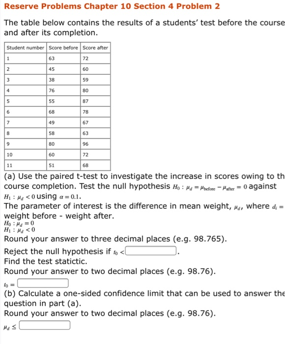 Solved Reserve Problems Chapter 10 Section 4 Problem 2 The | Chegg.com