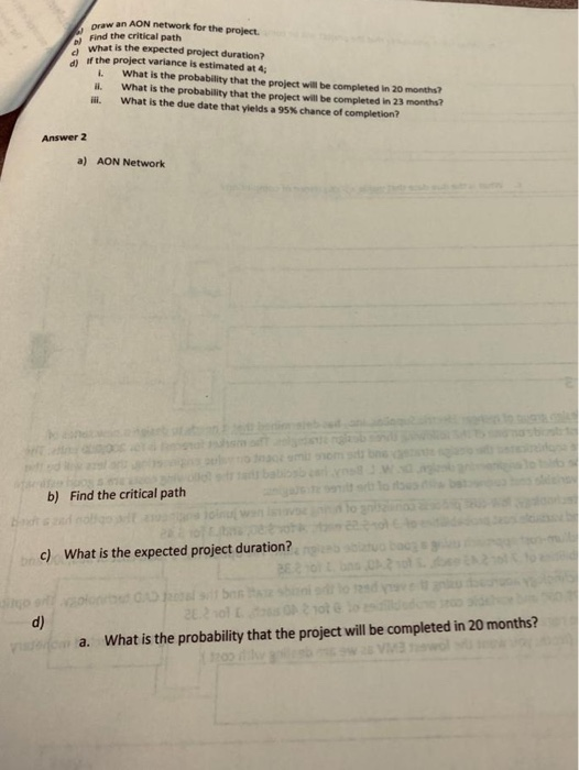 Solved Problem 2 ABC Construction Company A Project | Chegg.com