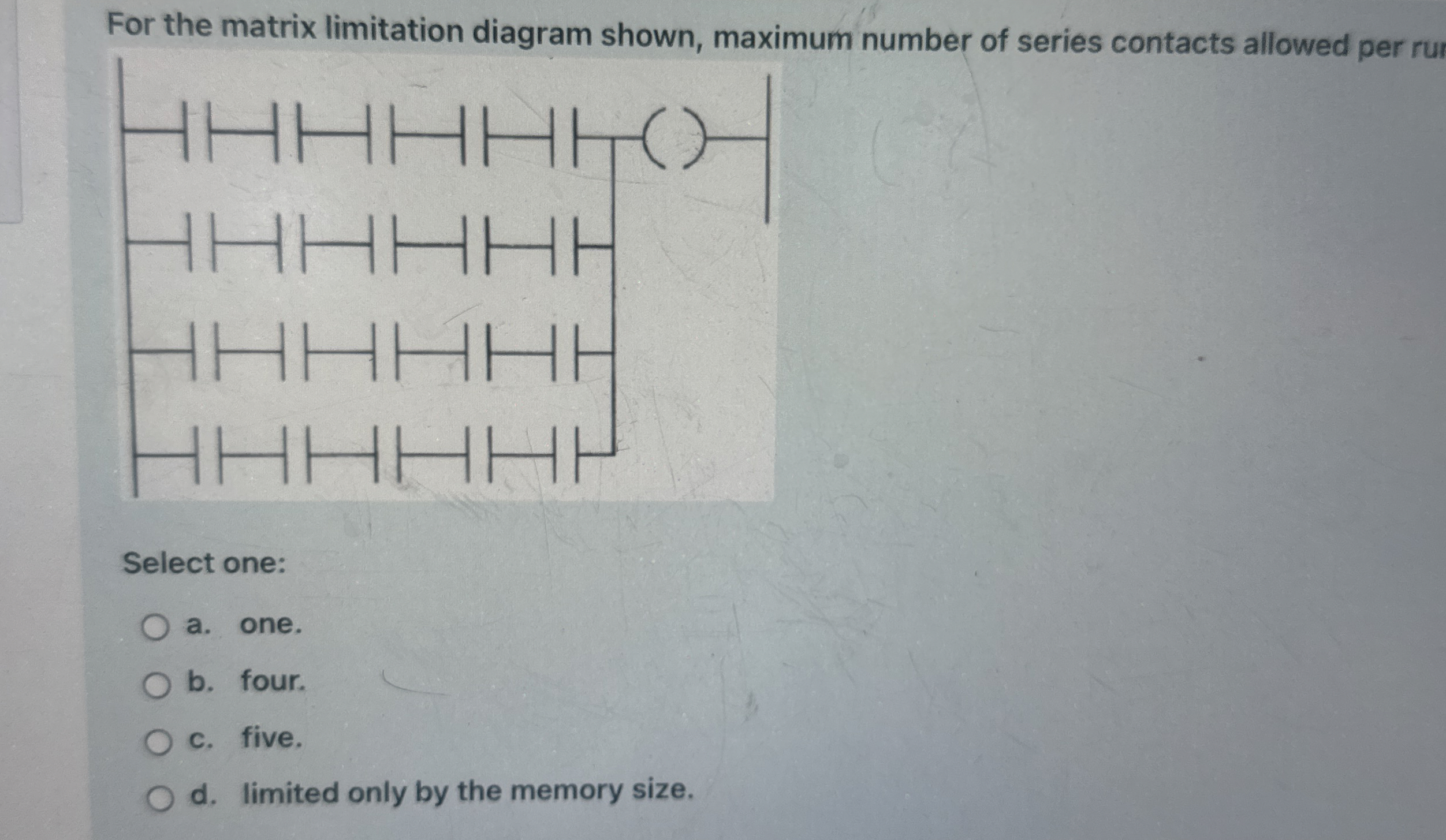 Solved For the matrix limitation diagram shown, maximum | Chegg.com