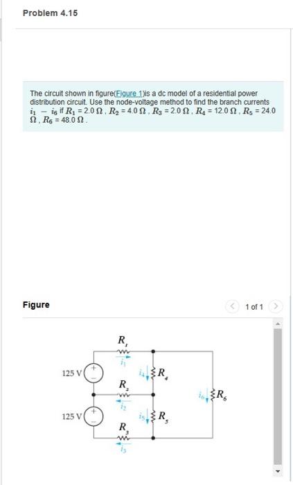 Solved The circuit shown in figure(Figure 1)is a dc model of | Chegg.com