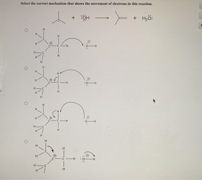 Solved Select the correct mechanism that shows the movement | Chegg.com