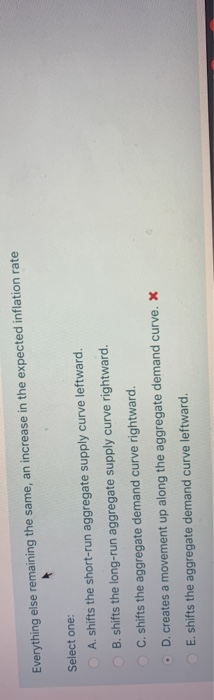 solved everything else remaining the same. a decrease... Solved Everything else remaining the same, an increase in | Chegg.com