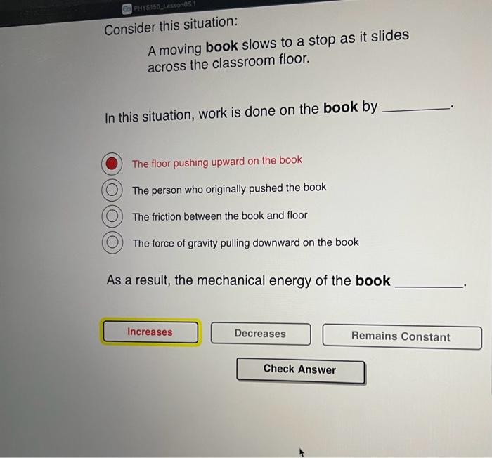 Solved A car with locked wheels skids to a stop while moving