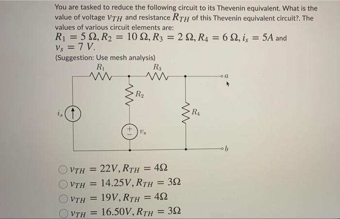 Solved You are tasked to reduce the following circuit to its | Chegg.com