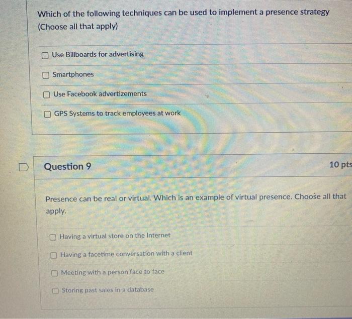 Solved Which of the following techniques can be used to | Chegg.com