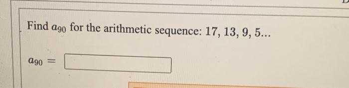 1 5 9 13 arithmetic sequence