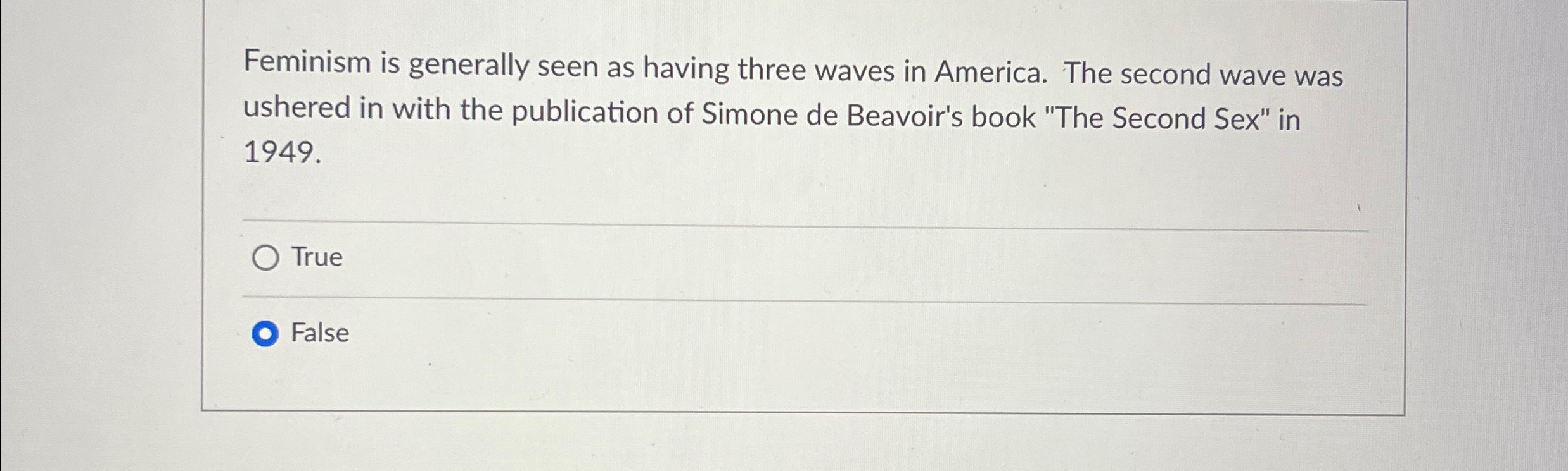 Solved Feminism is generally seen as having three waves in | Chegg.com