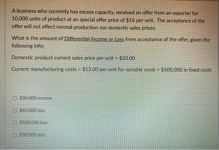 Solved Which of the 3 cost concepts used in applying the | Chegg.com