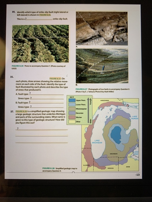 lab Lab 11 Geologic Structures General Instructions | Chegg.com