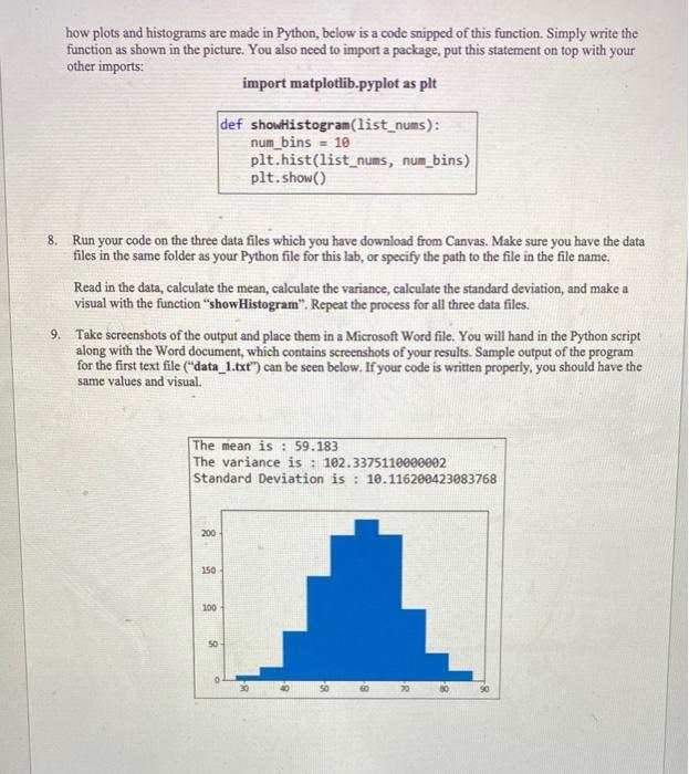Solved I Write code to calculate the variance, standard | Chegg.com