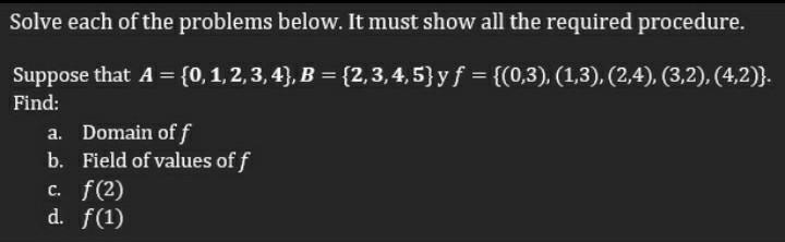 Solved Solve each of the problems below. It must show all | Chegg.com