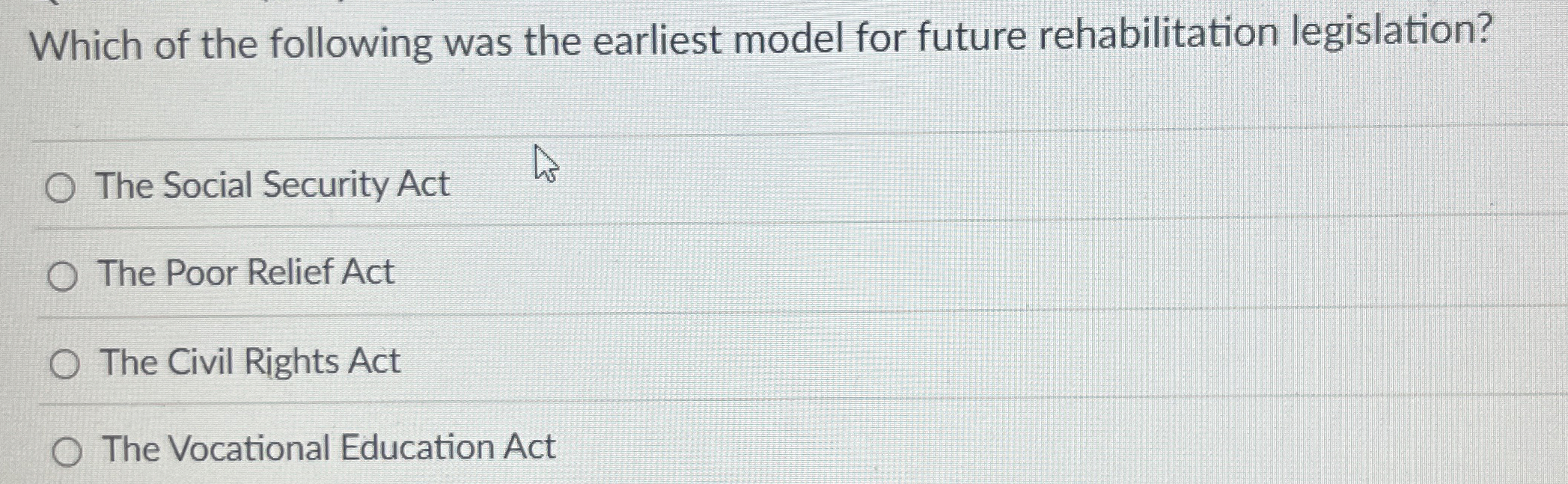Solved Which of the following was the earliest model for