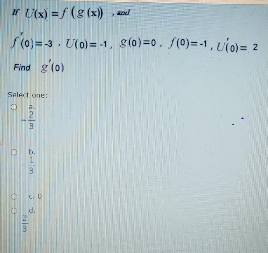 Solved I U X F G X And F O 3 U 0 1 G 0 0 Chegg Com