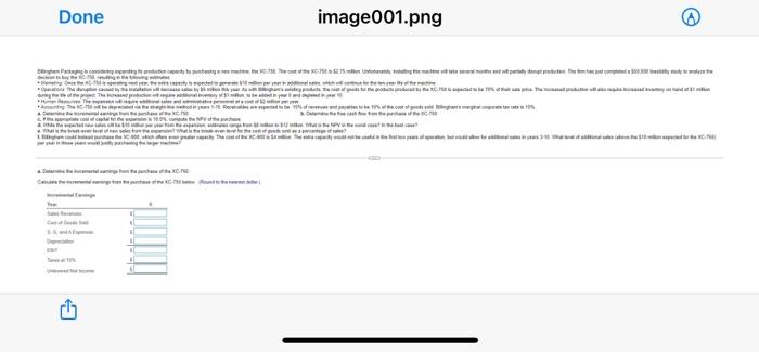 Solved Bingham Packaging is considering expanding its | Chegg.com