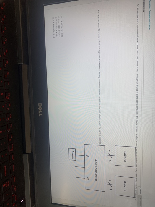 Solved Question Completion Status es A4-bit comparator's | Chegg.com