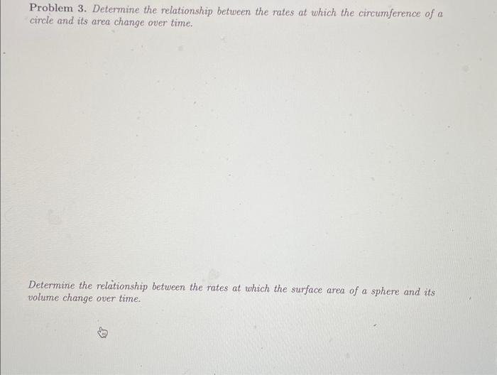 Solved Problem 3. Determine the relationship between the | Chegg.com