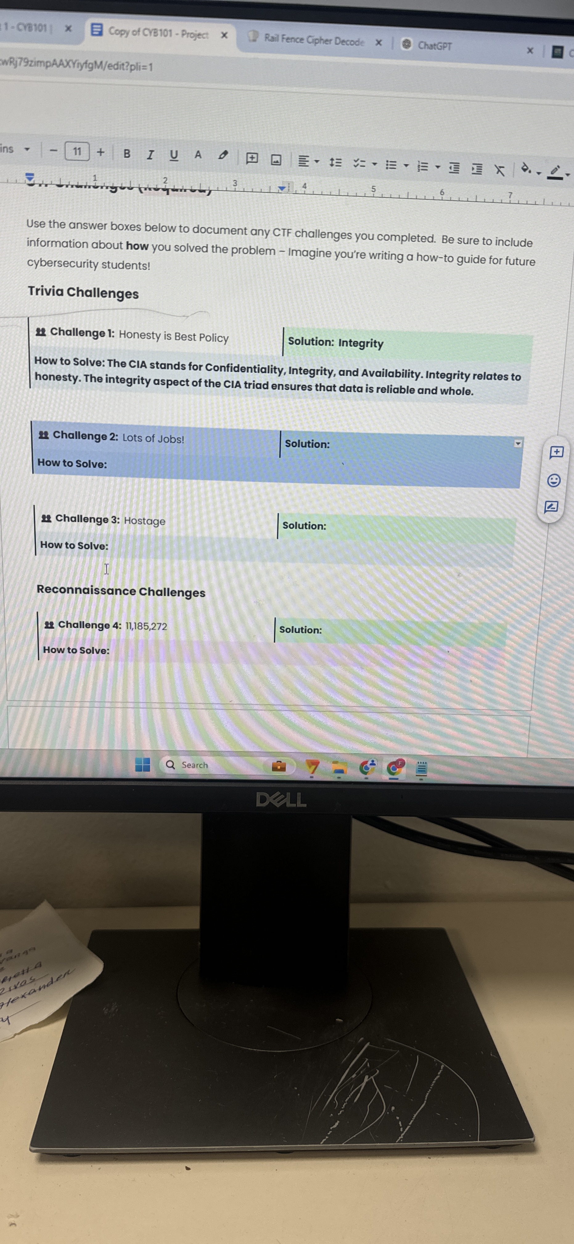 Solved Use the answer boxes below to document any CTF | Chegg.com