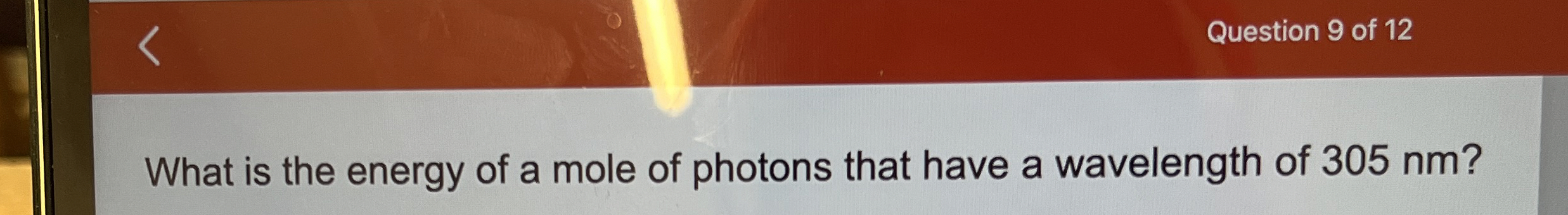 Solved What is the energy of a mole of photons that have a | Chegg.com