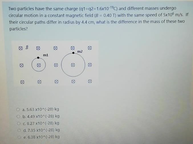 Solved Two particles have the same charge (91=q2=1.6x10-19) | Chegg.com