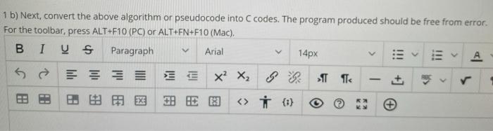 Solved 1 a) Convert the following flow.chart into | Chegg.com