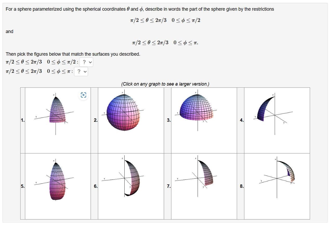 Solved For a sphere parameterized using the spherical | Chegg.com