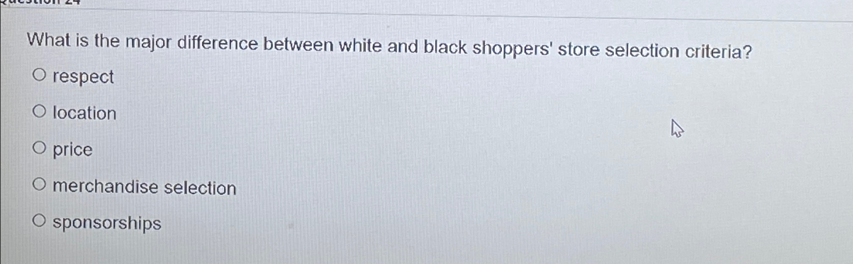 Solved What is the major difference between white and black | Chegg.com