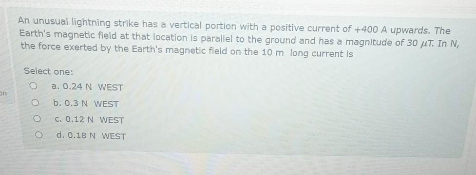 Solved An unusual lightning strike has a vertical portion | Chegg.com