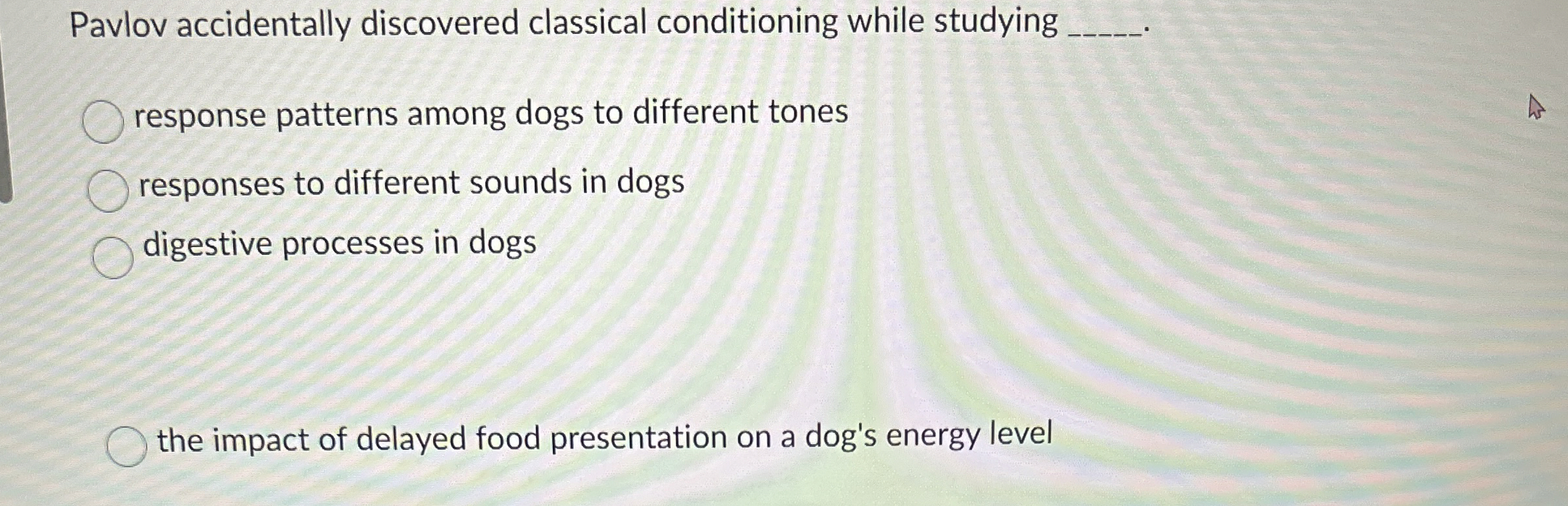 Solved Pavlov accidentally discovered classical conditioning