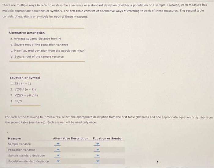 Solved There Are Multiple Ways To Refer To Or Describe A | Chegg.com