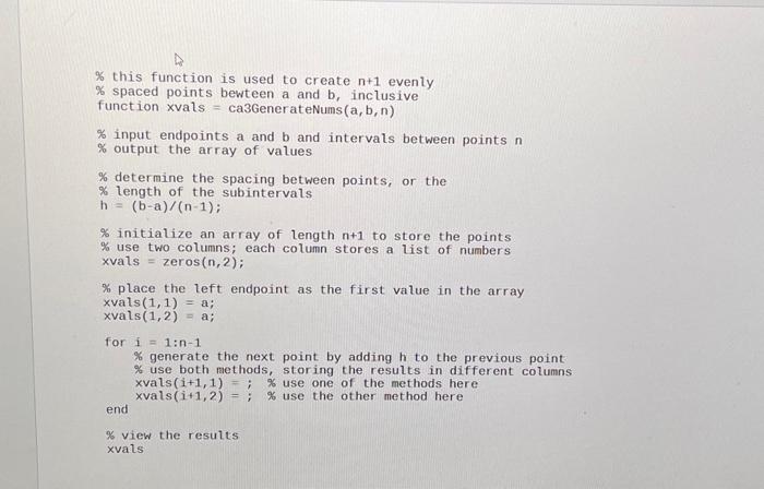 Solved - Write a MATLAB function &, to generate a sequence | Chegg.com
