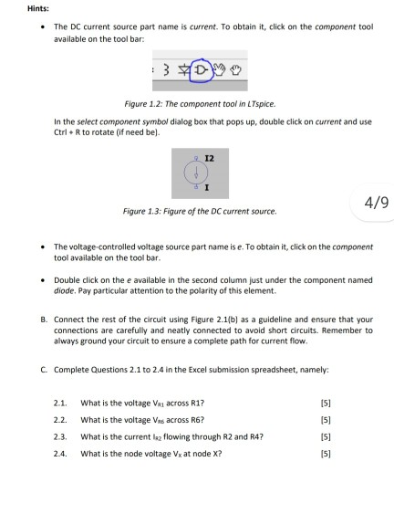 Solved A. Draw the circuit schematic of Figure 2.1(a) in | Chegg.com