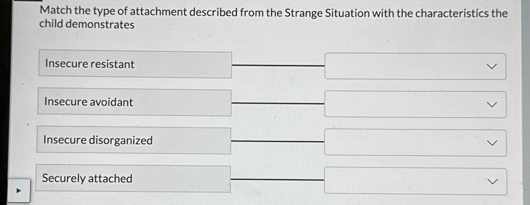 Solved Match the type of attachment described from the | Chegg.com