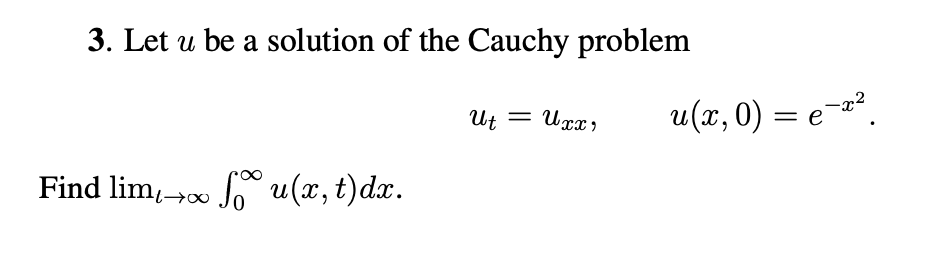 Solved Let u ﻿be a solution of the Cauchy | Chegg.com