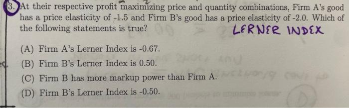 Solved Microeconomic Theory Multiple Choice Question I Need | Chegg.com