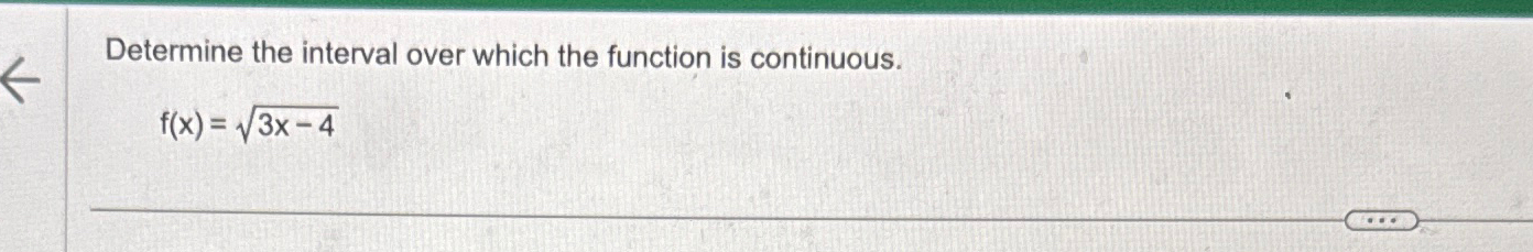 Solved Determine the interval over which the function is | Chegg.com