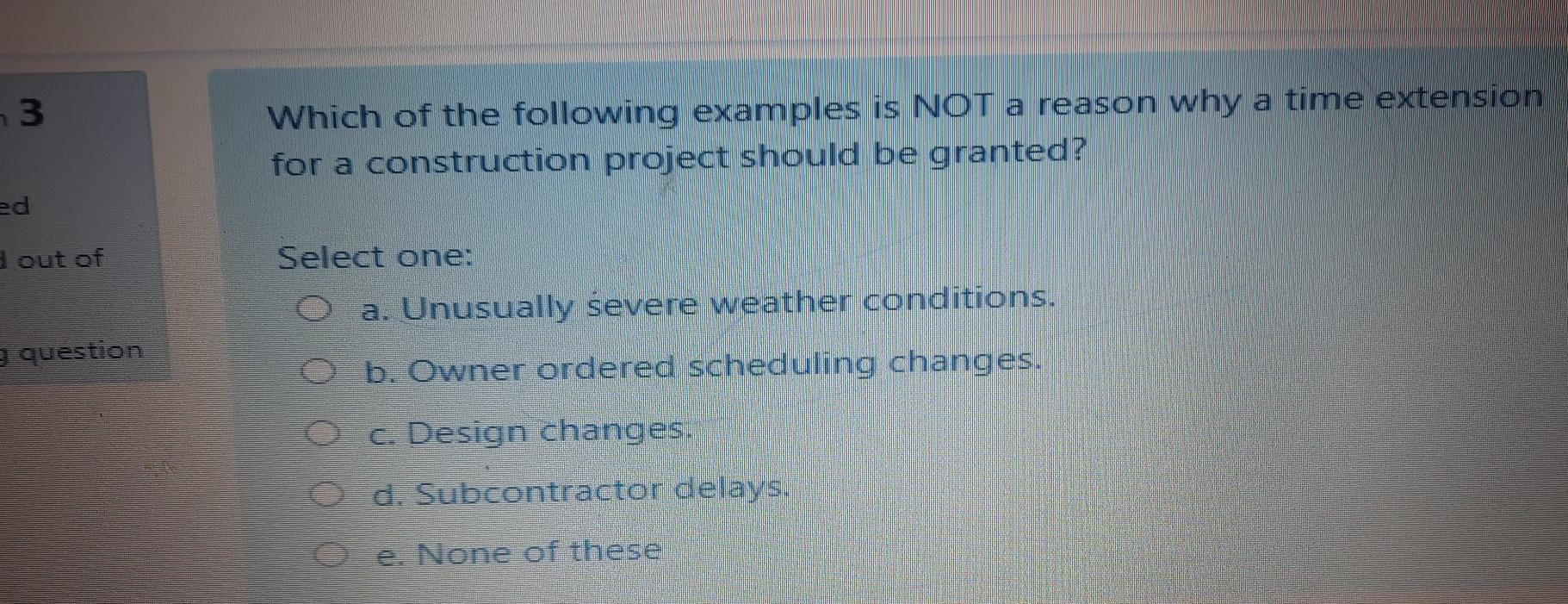 Solved 3 Which of the following examples is NOT a reason why | Chegg.com