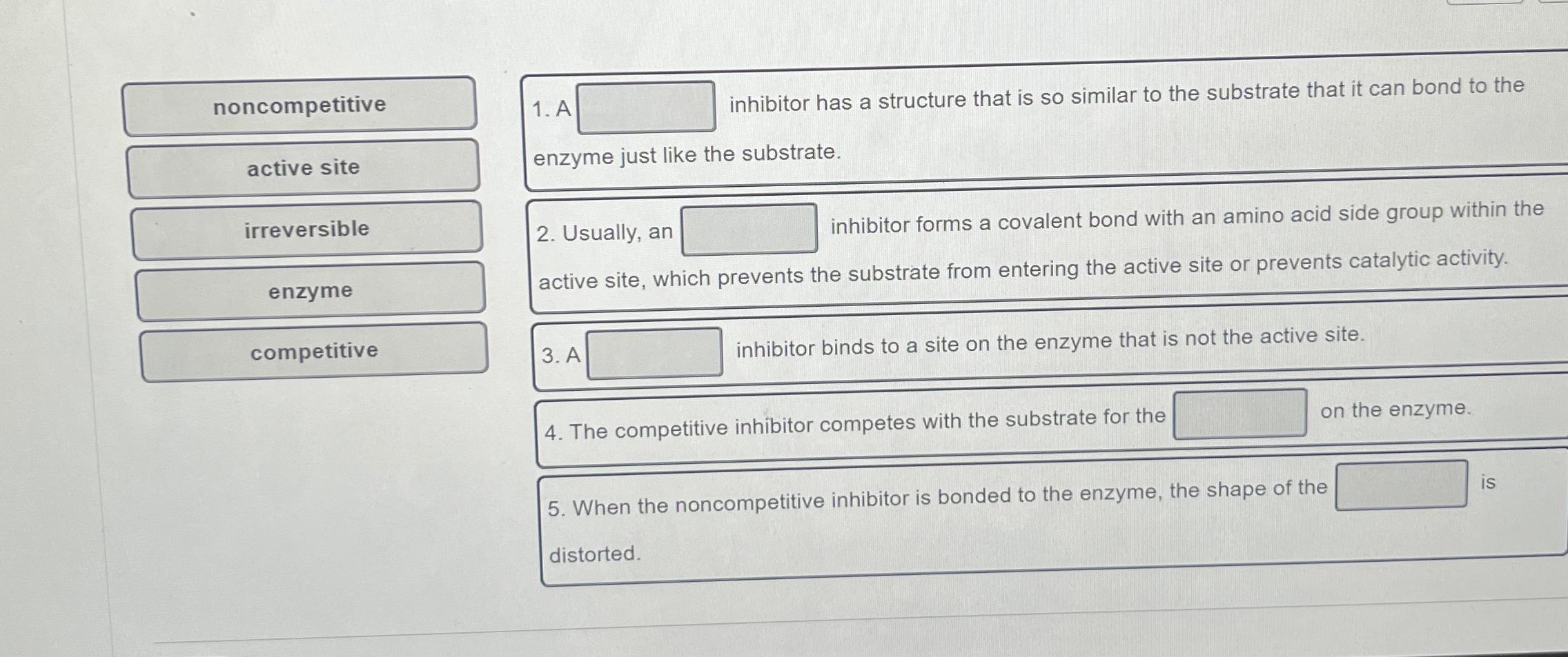 Solved Ainhibitor Has A Structure That Is So Similar To The | Chegg.com