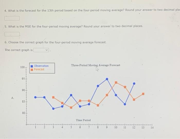 Solved Excel Online Activity: Moving Average A retail store | Chegg.com