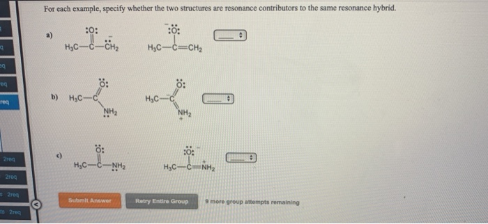 Solved For Each Example Specify Whether The Two Structur Chegg Com