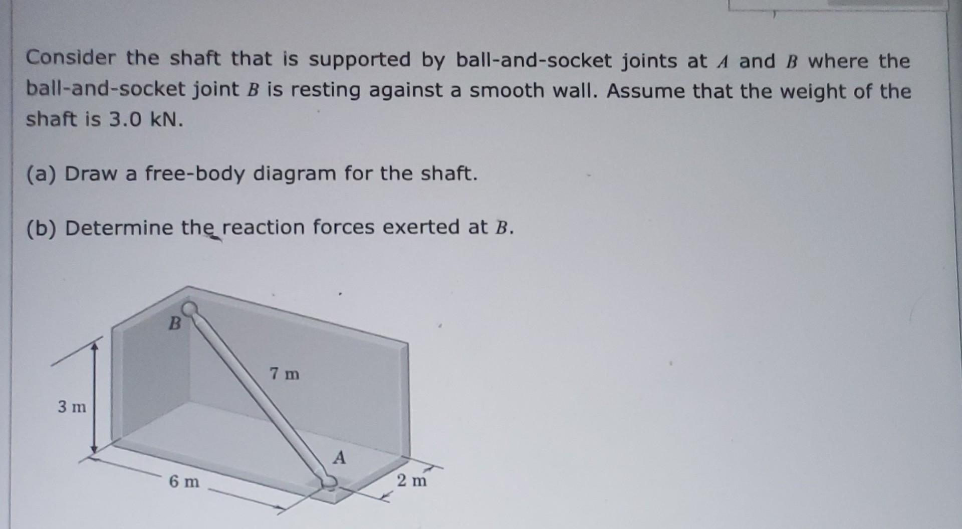 Solved Consider The Shaft That Is Supported By | Chegg.com