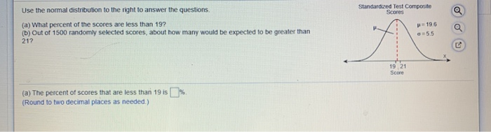 Solved Standardized Test Composite Scores Use The Normal | Chegg.com