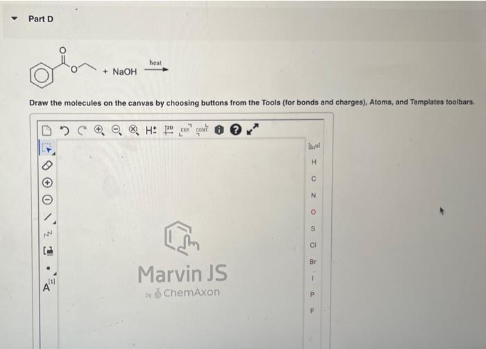 Solved Draw the molecules on the canvas by choosing | Chegg.com