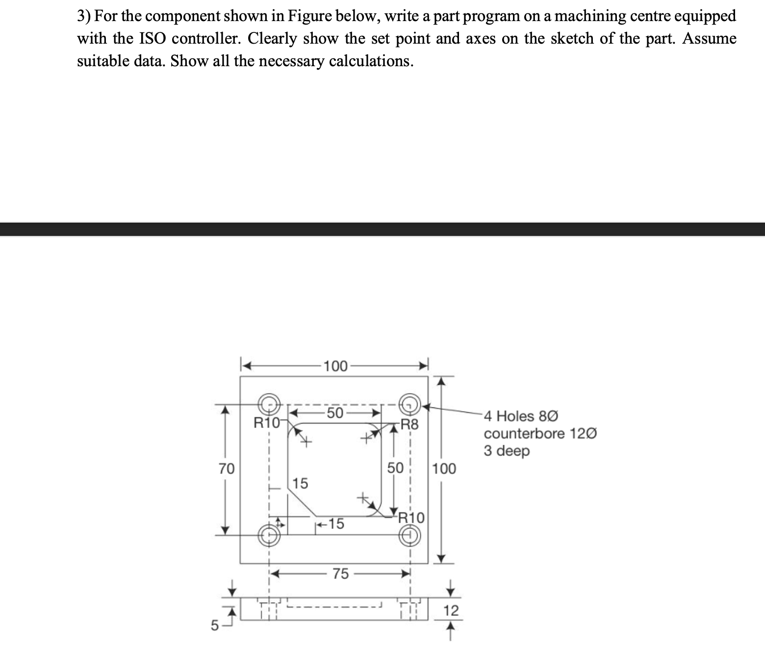 Solved 3) ﻿For the component shown in Figure below, write a | Chegg.com