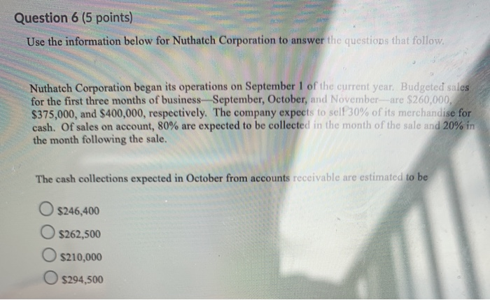 Solved Question > 15 points) Use the information below for | Chegg.com