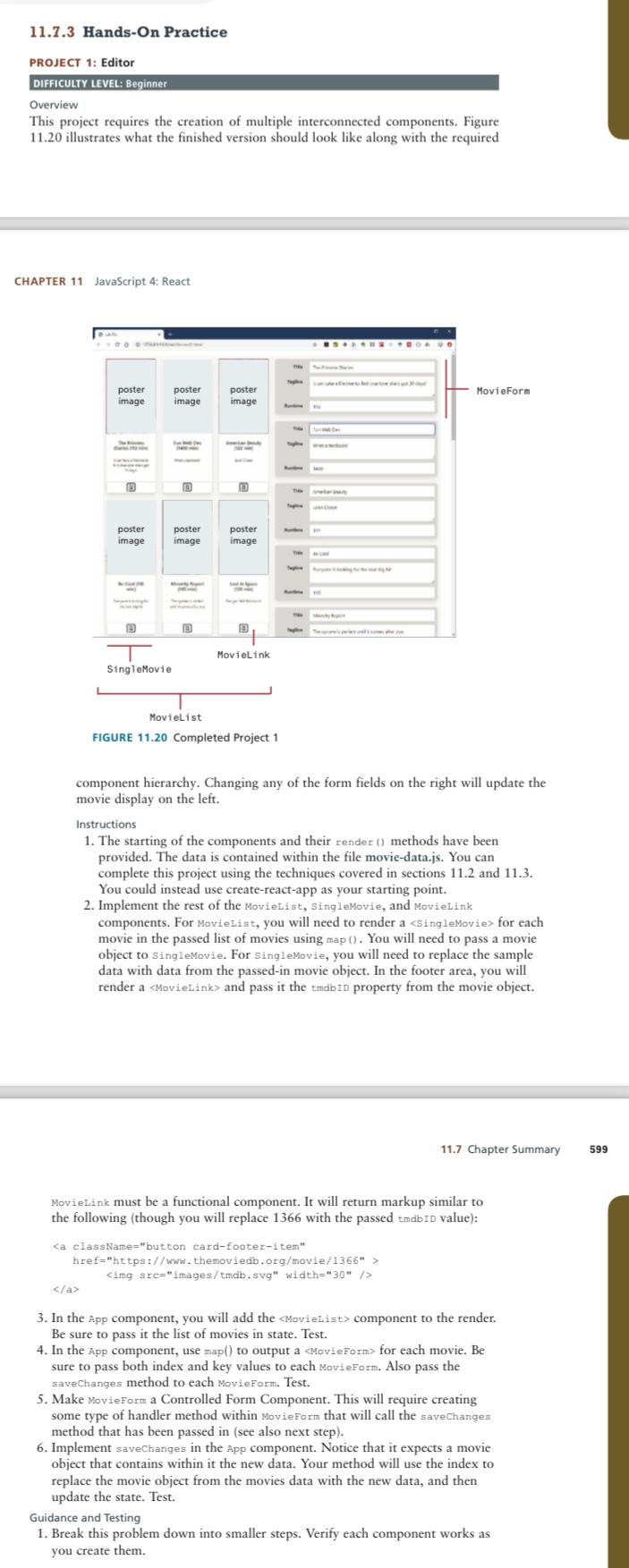 Solved 11.7.3 ﻿Hands-On PracticePROJECT 1: EditorDIFFICULTY | Chegg.com