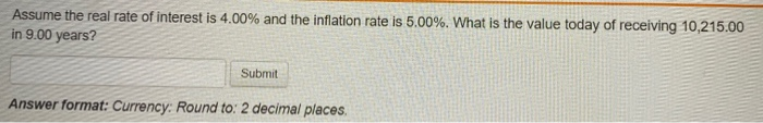 Solved Assume The Real Rate Of Interest Is 4.00% And The | Chegg.com