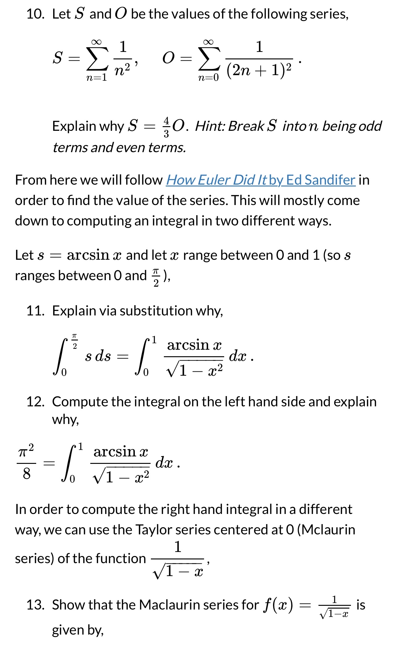 Solved in order to compute the right hand integral in a | Chegg.com